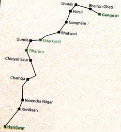 Gangotri Map